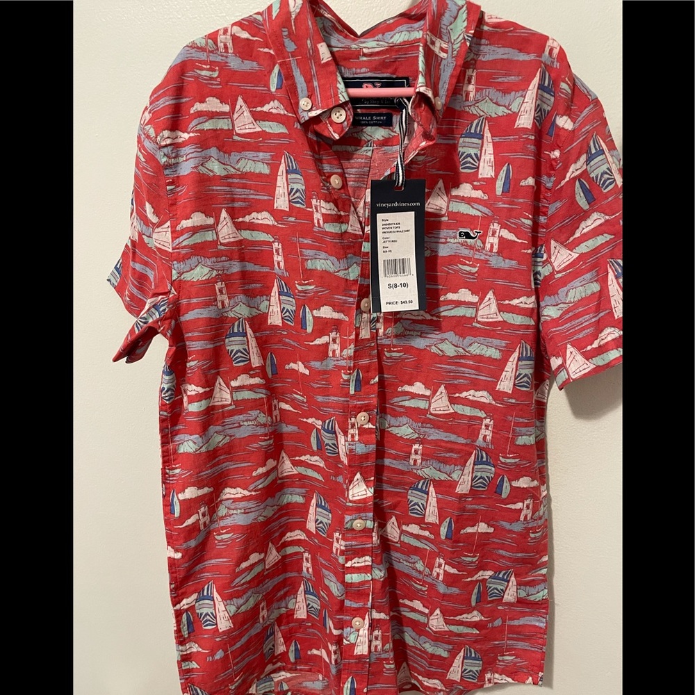 Vineyard Vines  SS Whale Shirt